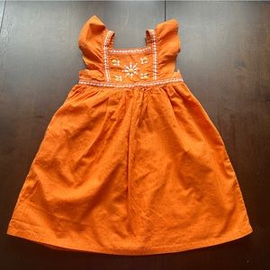 Gymboree girls dress orange size 5T